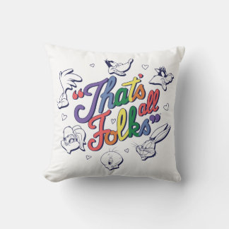 Coussin LOONEY TUNES™ - That's All Folks ! Pride Badge