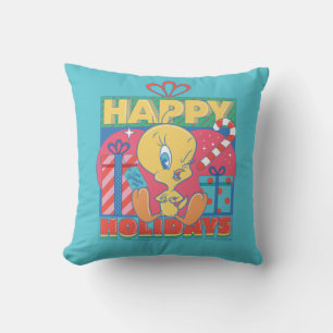 Coussin LOONEY TUNES™   TWEETY™ Joyeuses fêtes