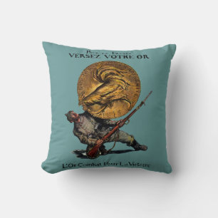 Coussin L'or de la Première Guerre mondiale pour la victoi
