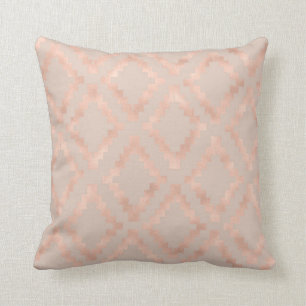 Coussin L'or de rose de rose saumoné ethnique rougissent