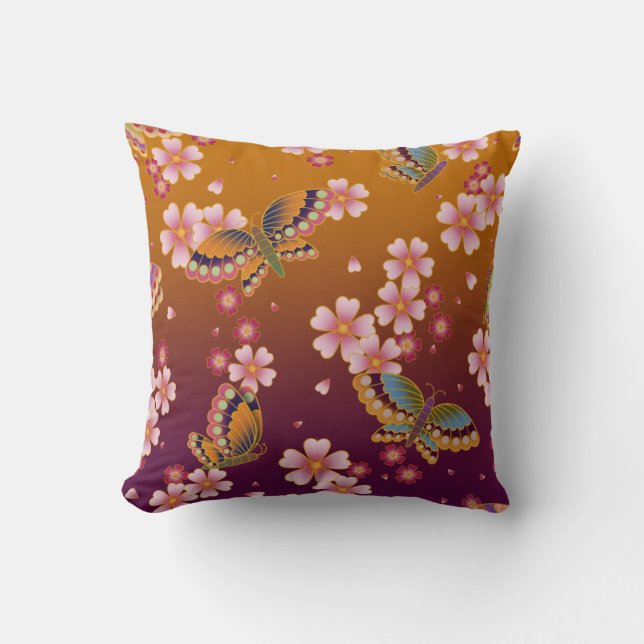 Coussin L'or de Sakura Blossom (Recto)