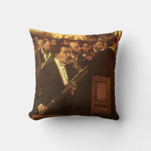 Coussin L'Orchestre de l'Opéra par Edgar Degas, Art Vintag