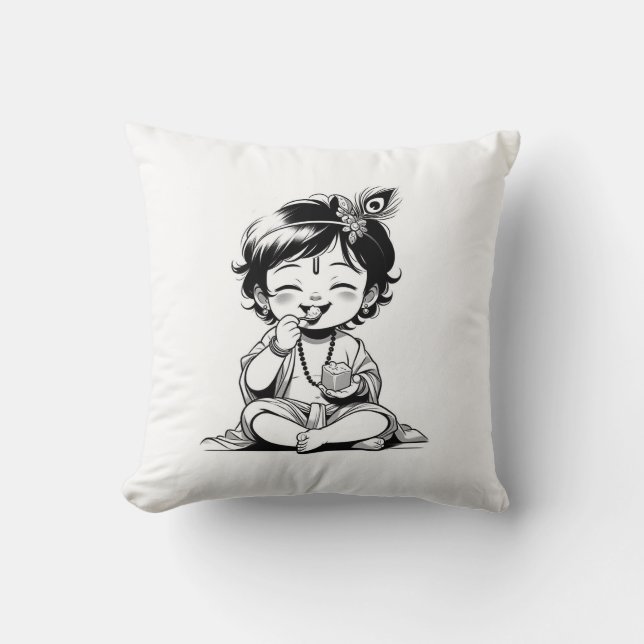 Coussin Lord Krishna (Recto)