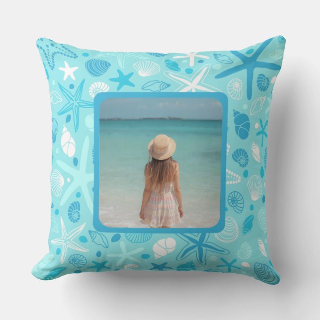 Coussin L'oreiller de la maison de plage des Johnson, joli (Recto)
