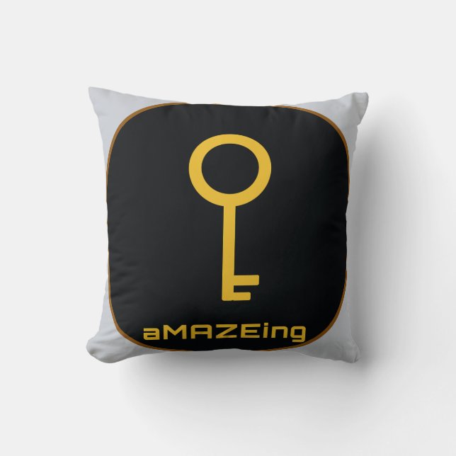 Coussin L'oreiller jeté avec la touche Échap (Recto)