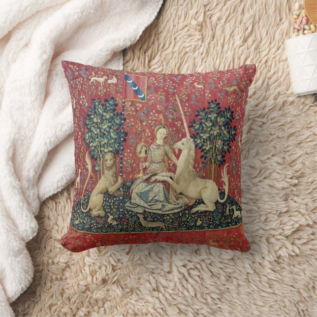 Coussin L'Oreiller jeté de la Dame à la Licorne (Vue) (Couverture)
