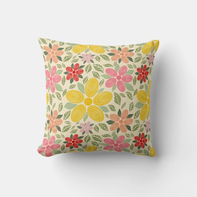 Coussin L'oreiller jeté Swirl Garden (Recto)
