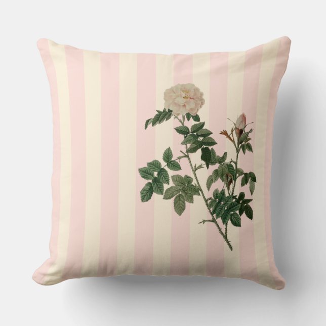 Coussin L'Oreiller Rose du Jardin des Colibris (Recto)