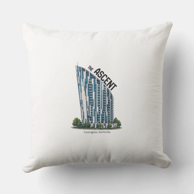 Coussin L'oreiller The Ascent à Covington Kentucky (Verso)