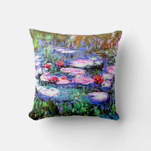 Coussin Los Nenufares (nénuphars) de Claude Monet,