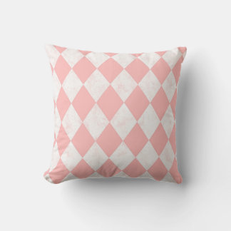 Coussin Losange Harlequin Pastel Rose Motif Sans Couture T