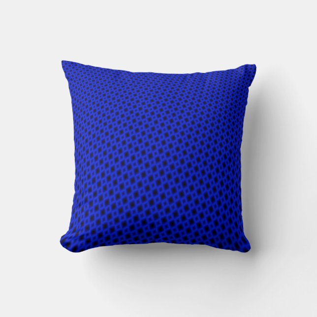 Coussin Losanges bleus inclinés (Recto)