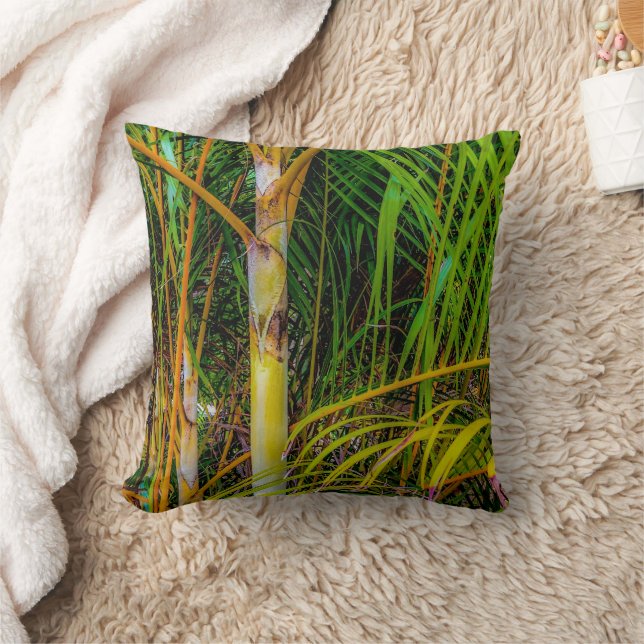 Coussin Lost in Areca Palms Throw Pillow (Couverture)