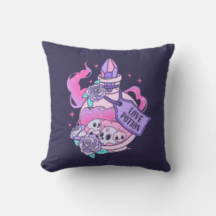 Coussin Lotion Potion mignonne Pink Halloween Potion Boute