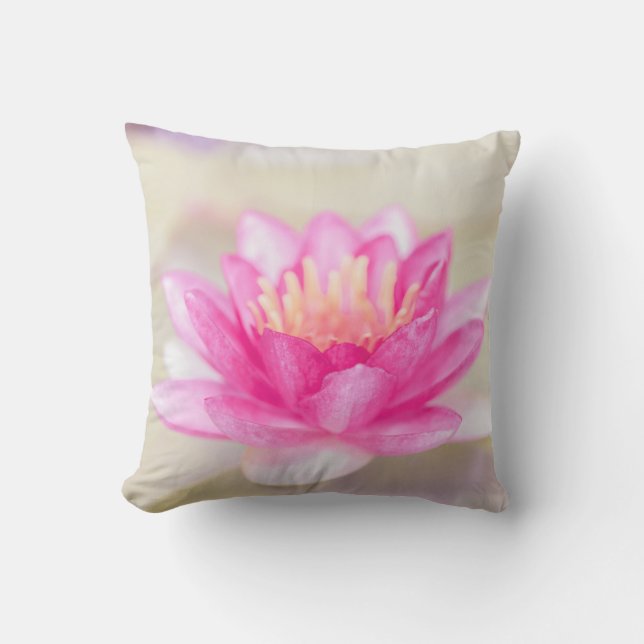 Coussin Lotus d'Or Élégant, Yoga (Recto)