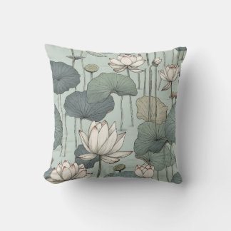 Coussin Lotus Élégance Innocente Throw Cushion - Lot007
