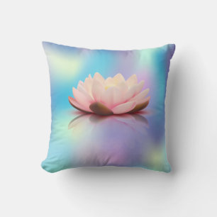 Coussin Lotus Élégant Holographique
