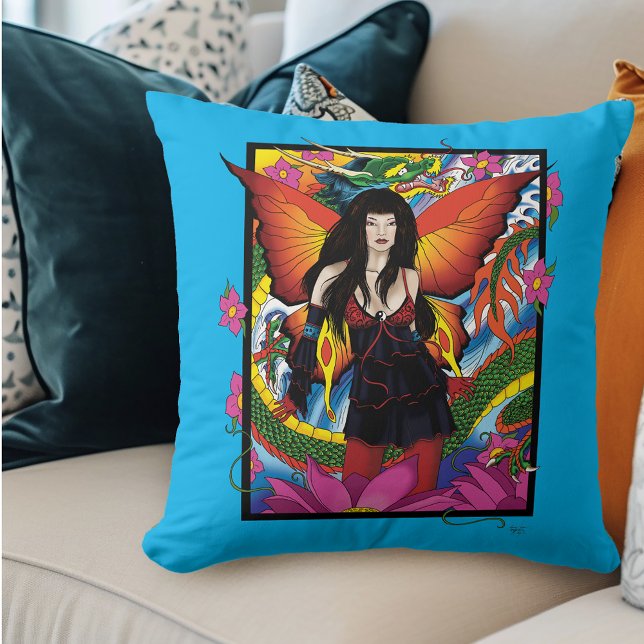 Coussin Lotus Fairy Chinese Water Dragon (Créateur téléchargé)