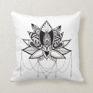 Coussin Lotus ornemental