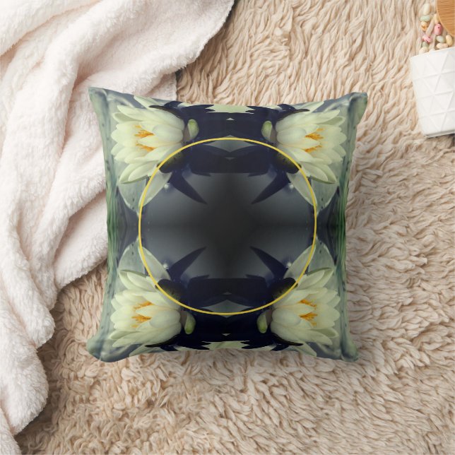 Coussin Lotus Water Lily Flower Créez votre propre photo (Couverture)