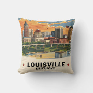Coussin Louisville Kentucky USA Skyline