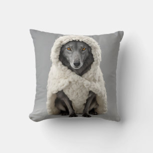 Coussin Loup dans les vêtements de mouton Jetez l'oreiller