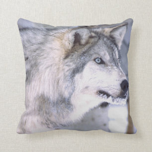 Coussin Loup de bois, Canis lupus, Animal de cinéma Utah)