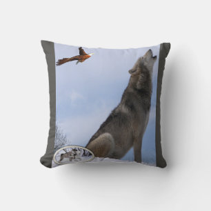 Coussin Loup de l'oreiller