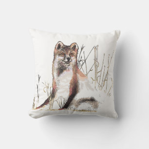 Coussin Loup d'hiver