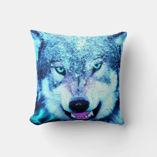 Coussin Loup effrayant
