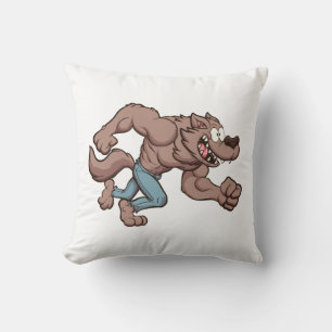 Coussin Loup-garou en course