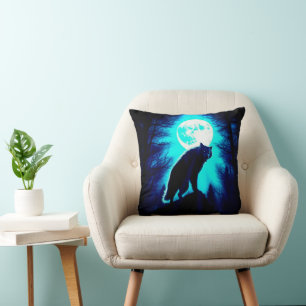 COUSSIN LOUP-GAROU PLEINE LUNE