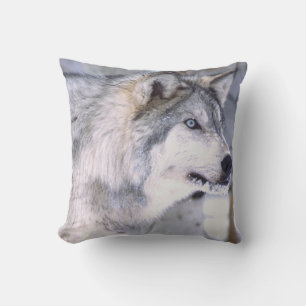 Coussin Loup Gris, Canis lupus, Animal de Film Utah)