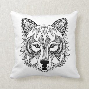 Coussin Loup inspiré