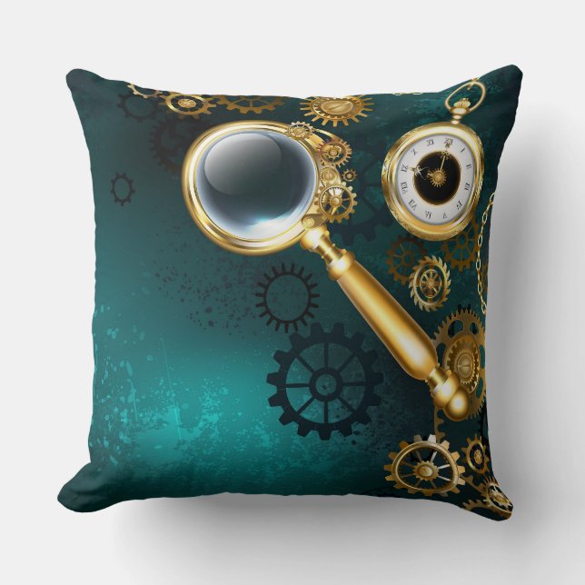 Coussin Loupe en style Steampunk (Recto)