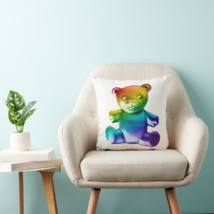 Coussin L'ours en peluche en métal brossé SlipperyJoe's dé