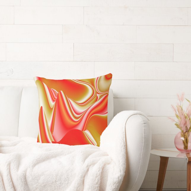 Coussin Love and Gold Abstrait 3D Rainbowart (Canapé)