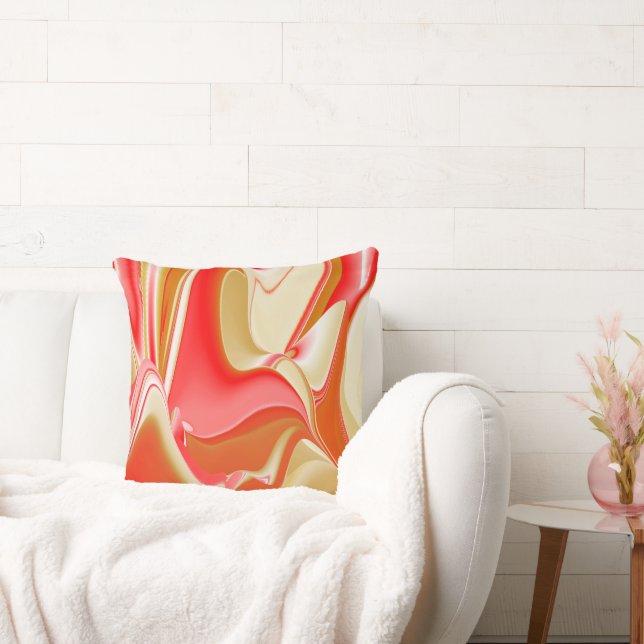 Coussin Love and Gold Abstrait 3D Rainbowart (Canapé)