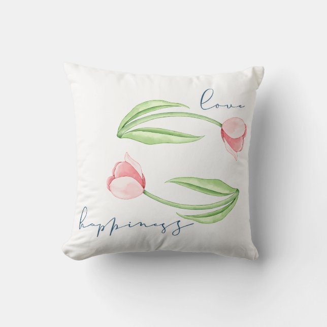 Coussin Love and Happiness (Recto)