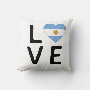 Coussin Love - Argentine Drapeau