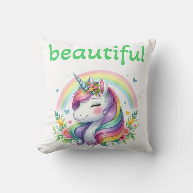 Coussin Love beautiful  (Recto)