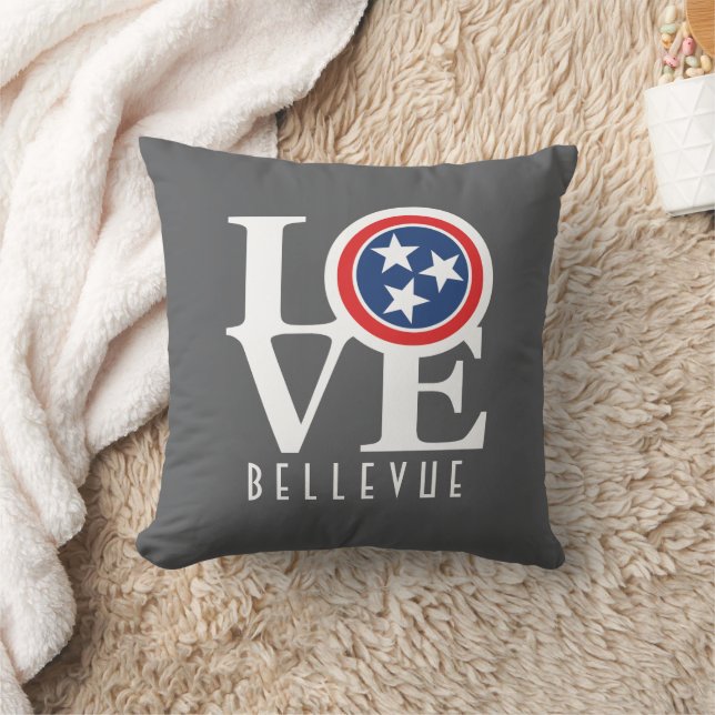Coussin LOVE Bellevue Tennessee (Couverture)