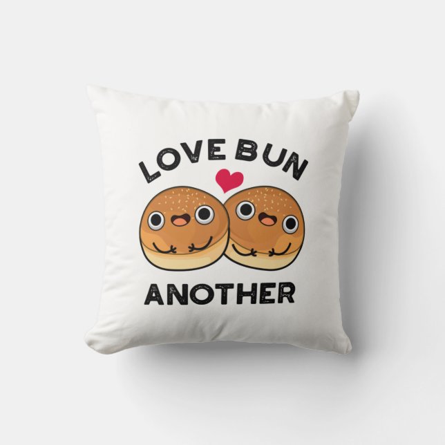 Coussin Love Bun autre jeu de nourriture amusant (Recto)