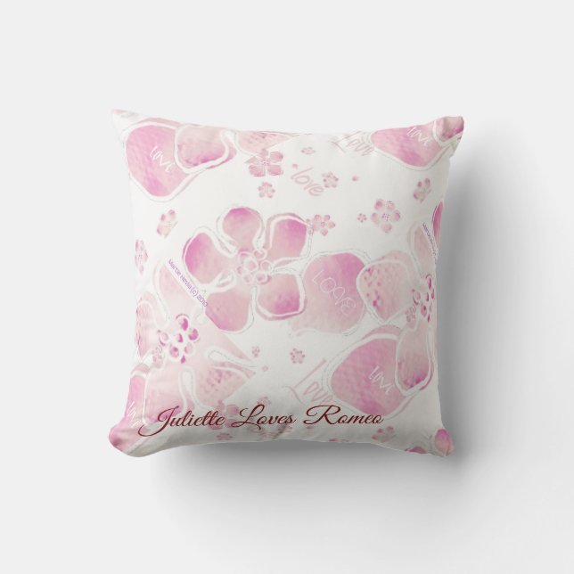 Coussin Love Cherry Blossoms (Recto)