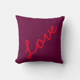 Coussin Love Citations Violet Arrière - plan Thème Plage M