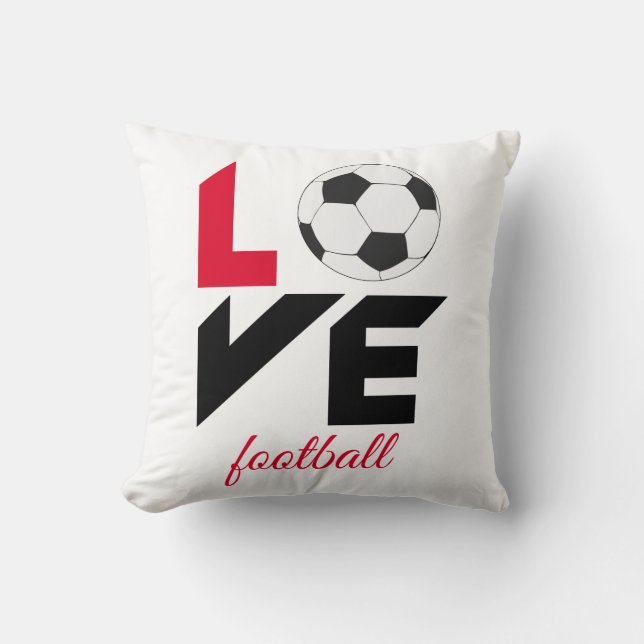 Coussin Love football (Recto)