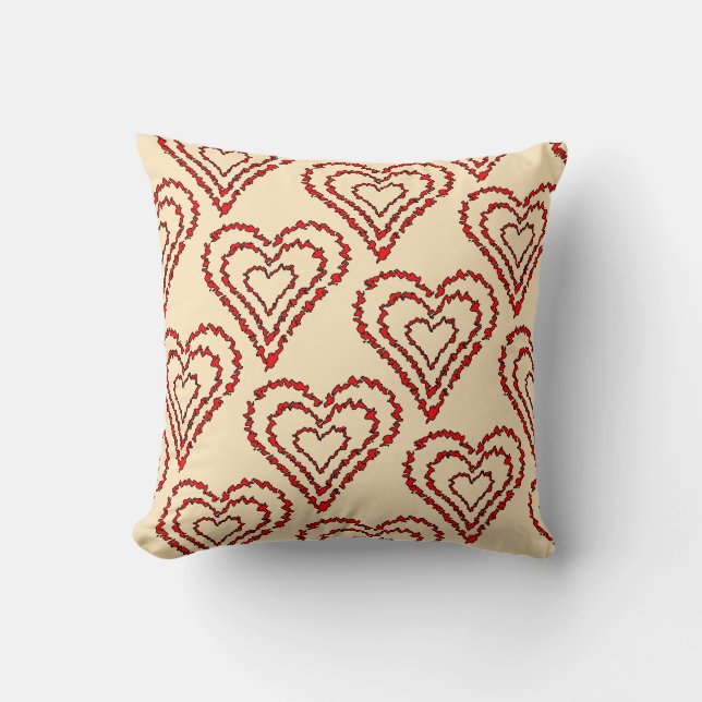 Coussin Love Heart Motif (Recto)