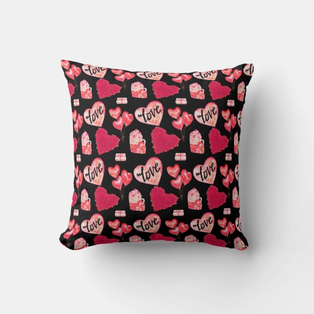 Coussin Love Hearts Motif (Recto)