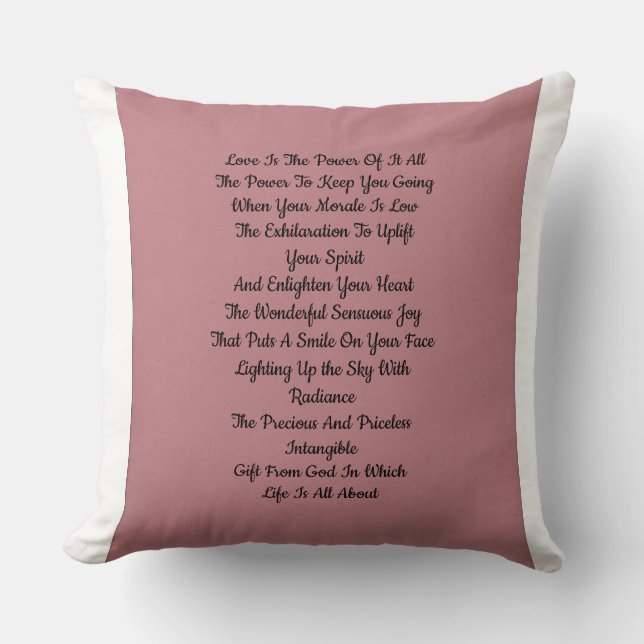 Coussin Love Inspirational (Recto)