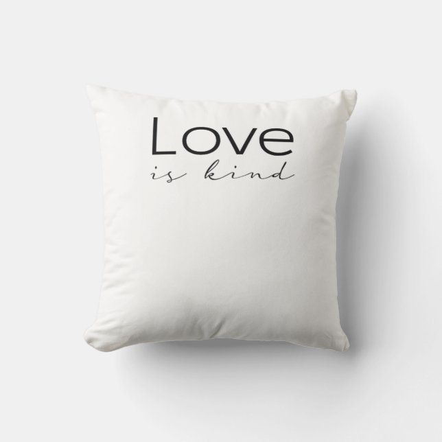 Coussin Love Is Kind Christian Scripture Love Is Patient I (Recto)
